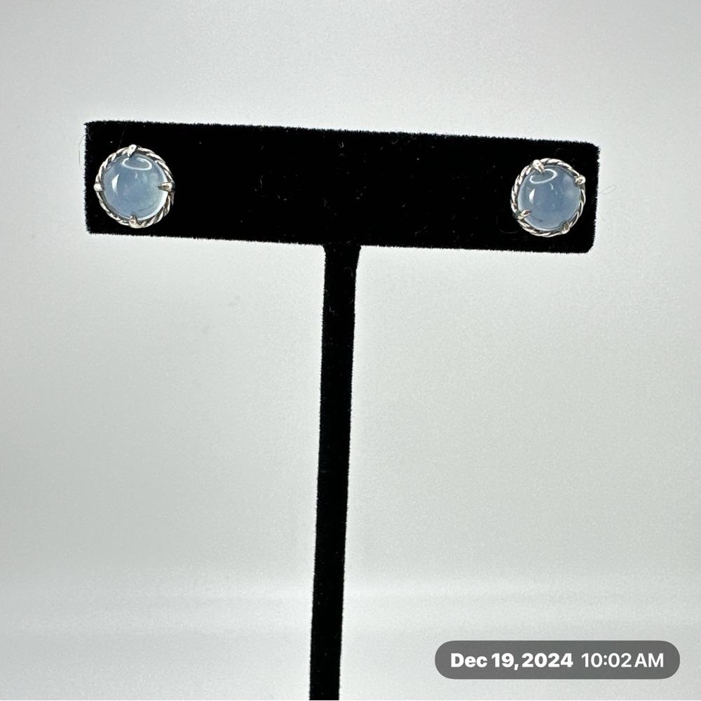 David Yurman chalcedony earrings